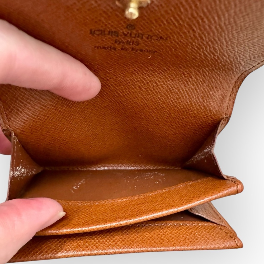 LOUIS VUITTON 1998 Monogram Porte-Monnaie Coin Purse, Vintage - Picture 12 of 16
